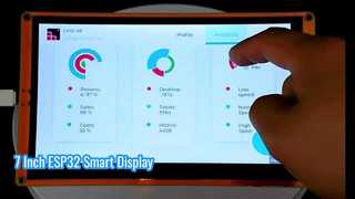 Χωρητική οθόνη αφής μονάδας οθόνης ESP32 7 ιντσών 800X480