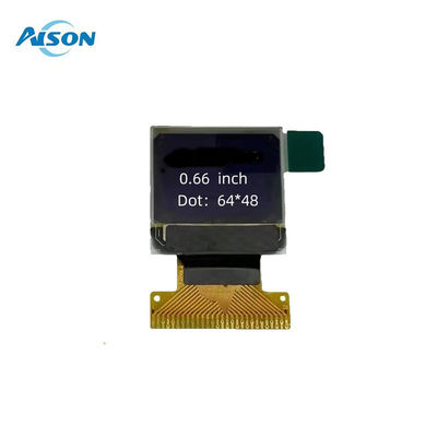 0.66 ιντσών OLED οθόνη 64x48 Μονοχρωματική OLED οθόνη 28 καρφίτσες