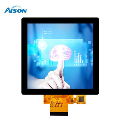 3.95 ίντσες τετραγωνική οθόνη TFT 480x480 τετραγωνική οθόνη αφής 300 cd/m2 με RGB διεπαφή