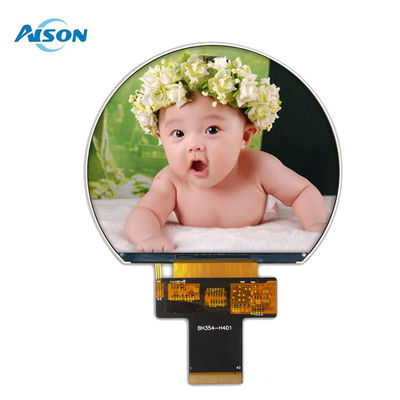 3.54 ίντσες 800x640 Στρογγυλή οθόνη TFT SPI TFT 1000 Cd/M2 με 3SPI+18Bit RGB διεπαφή