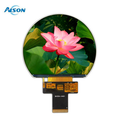 3.54 ίντσες 800x640 Στρογγυλή οθόνη TFT SPI TFT 1000 Cd/M2 με 3SPI+18Bit RGB διεπαφή