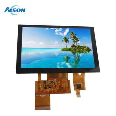 5' 800x480 TFT LCD οθόνη 5 ιντσών IPS LVDS TFT οθόνη 500 Cd/M2