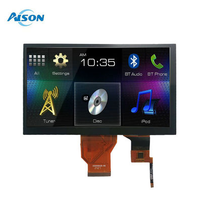7 ιντσών 800x480 TFT LCD Μοντέλο 50 Πιν LCD Εμφάνιση RGB 24 Bit Για Βιομηχανική Εφαρμογή
