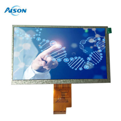7 ιντσών 1024x600 IPS Χρωματική οθόνη TFT Διαπεραστική οθόνη LCD 450cd/M2 Με διεπαφή LVDS