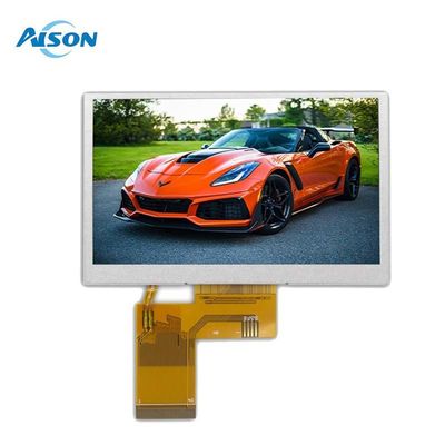 4.3 ίντσες 800x480 IPS TFT LCD οθόνη 450 Cd/M2 RGB διεπαφή