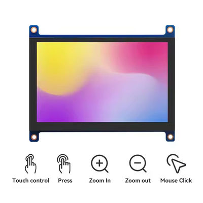 5 ιντσών HDMI οθόνη Raspberry Pi 800x480 χωρητική οθόνη αφής 400 Cd/M2
