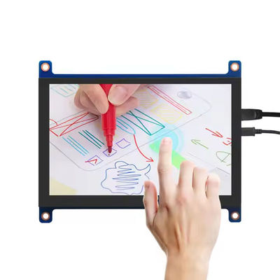 5 ιντσών HDMI οθόνη Raspberry Pi 800x480 χωρητική οθόνη αφής 400 Cd/M2
