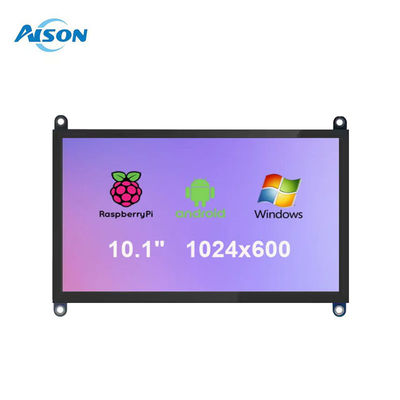 10.1 ίντσες οθόνη Raspberry Pi 1024X600 HDMI USB οθόνη αφής 450 cd/m2