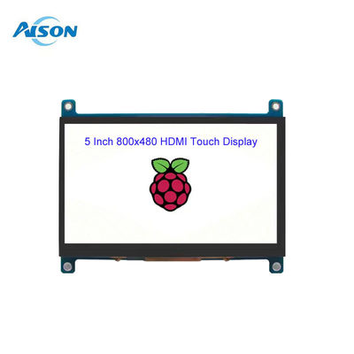5 ιντσών 800x480 HDMI Touch TFT οθόνη 400 Cd/M2 Raspberry Pi LCD οθόνη