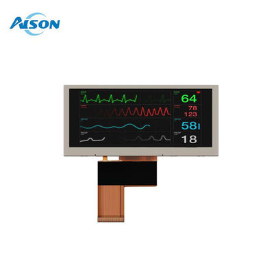 3.9 ίντσες Δείκτης LCD τύπου ράβδου 480x128 ιατρική οθόνη LCD Διασύνδεση SPI/MCU