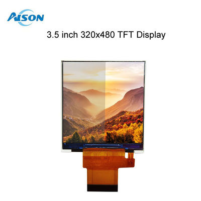 3.5 ιντσών TFT LCD Μοντέλο 320x480 Εικόνα LCD Εμφάνιση 500 cd/m2 MCU/RGB Διασύνδεση