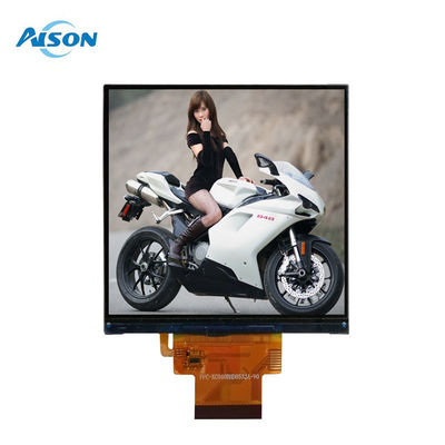 4 ιντσών τετραγωνική οθόνη LCD TFT 480x480 τετραγωνική οθόνη αφής TFT 300 cd/m2 3SPI+RGB διεπαφή