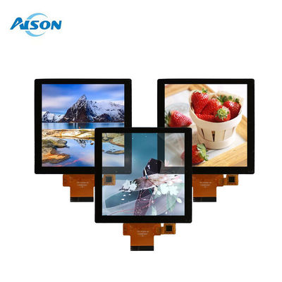 4 ιντσών τετραγωνική οθόνη TFT 480x480 με RGB διεπαφή με οθόνη αφής 300 cd/m2