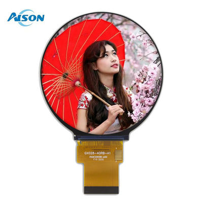 2.76 ιντσών 480x480 κυκλική IPS TFT LCD Μονάδα MIPI Διασύνδεση 300 νιτ 2,8 ιντσών Στρογγυλή οθόνη